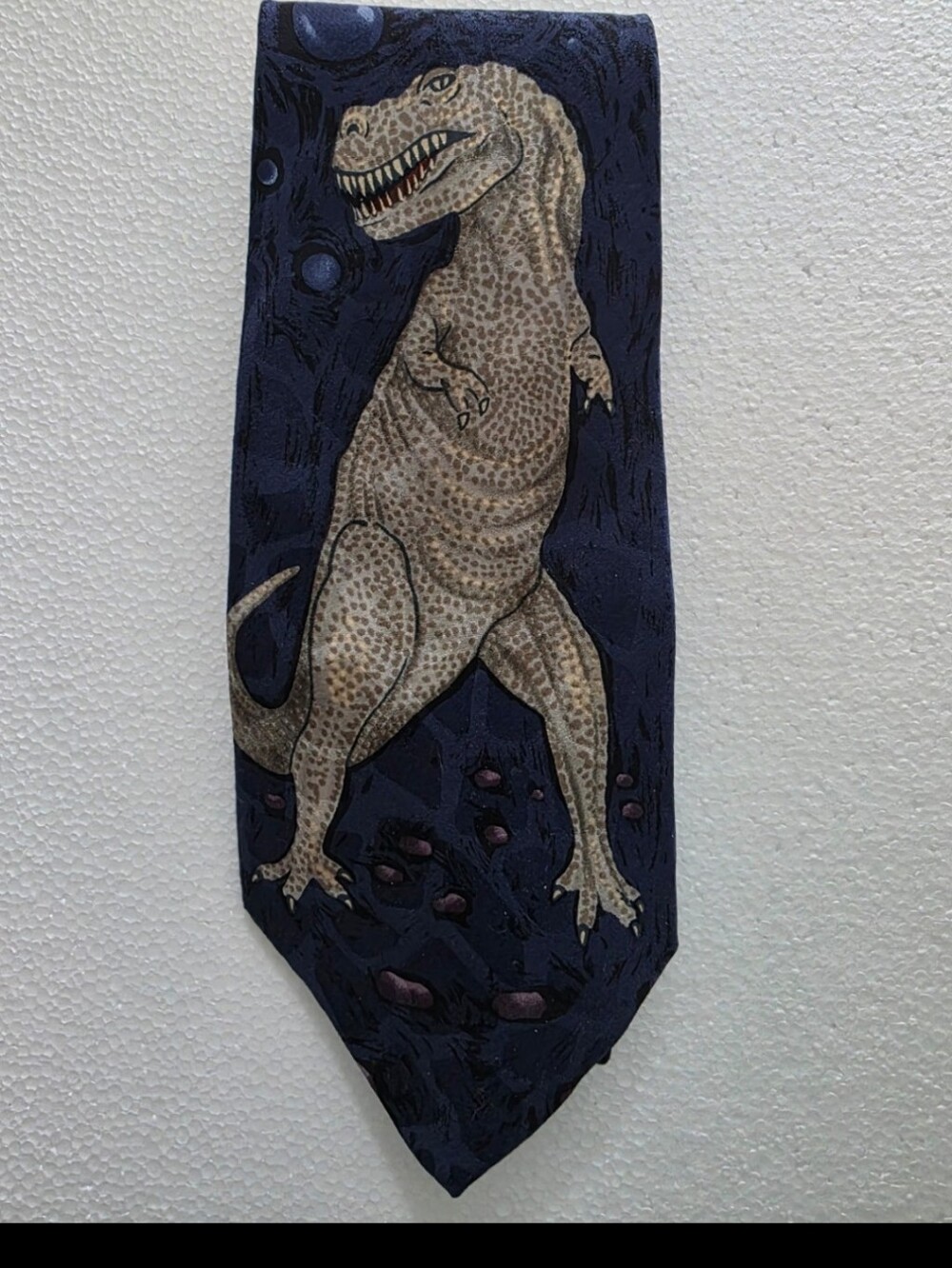 AXXA Mens 100% Silk Dinosaur Tie